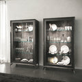 ESF Furniture - Aris 2 Door Vitrine in Onyx - ARIS2DOORVITRINE
