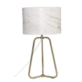Optima Marble Lampshade Table Lamp - Bronze