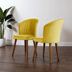 Parsons Gold Velvet Dining Chair - Set of 2