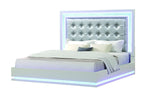 Galaxy Home Passion King Bed in Milky White