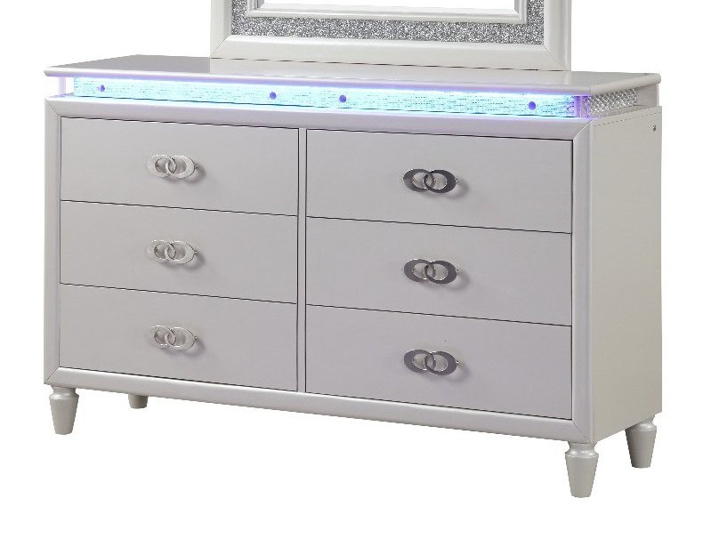 Galaxy Home Passion Dresser in Milky White