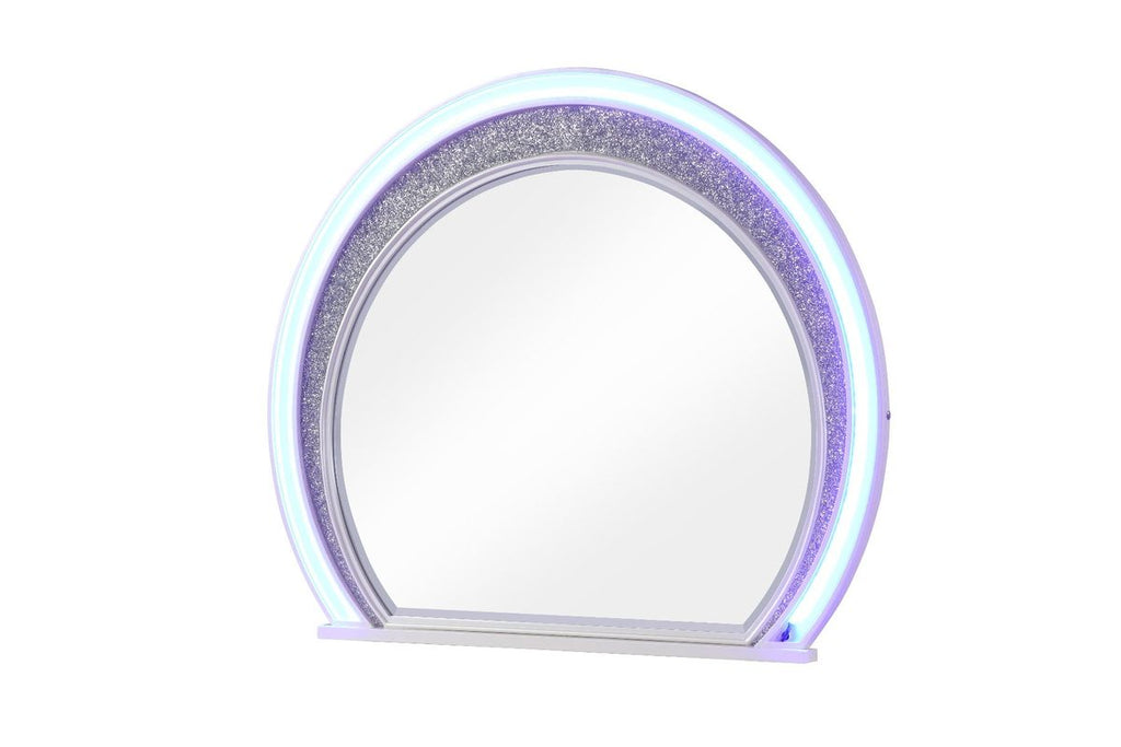 Galaxy Home Perla Mirror in Milky White