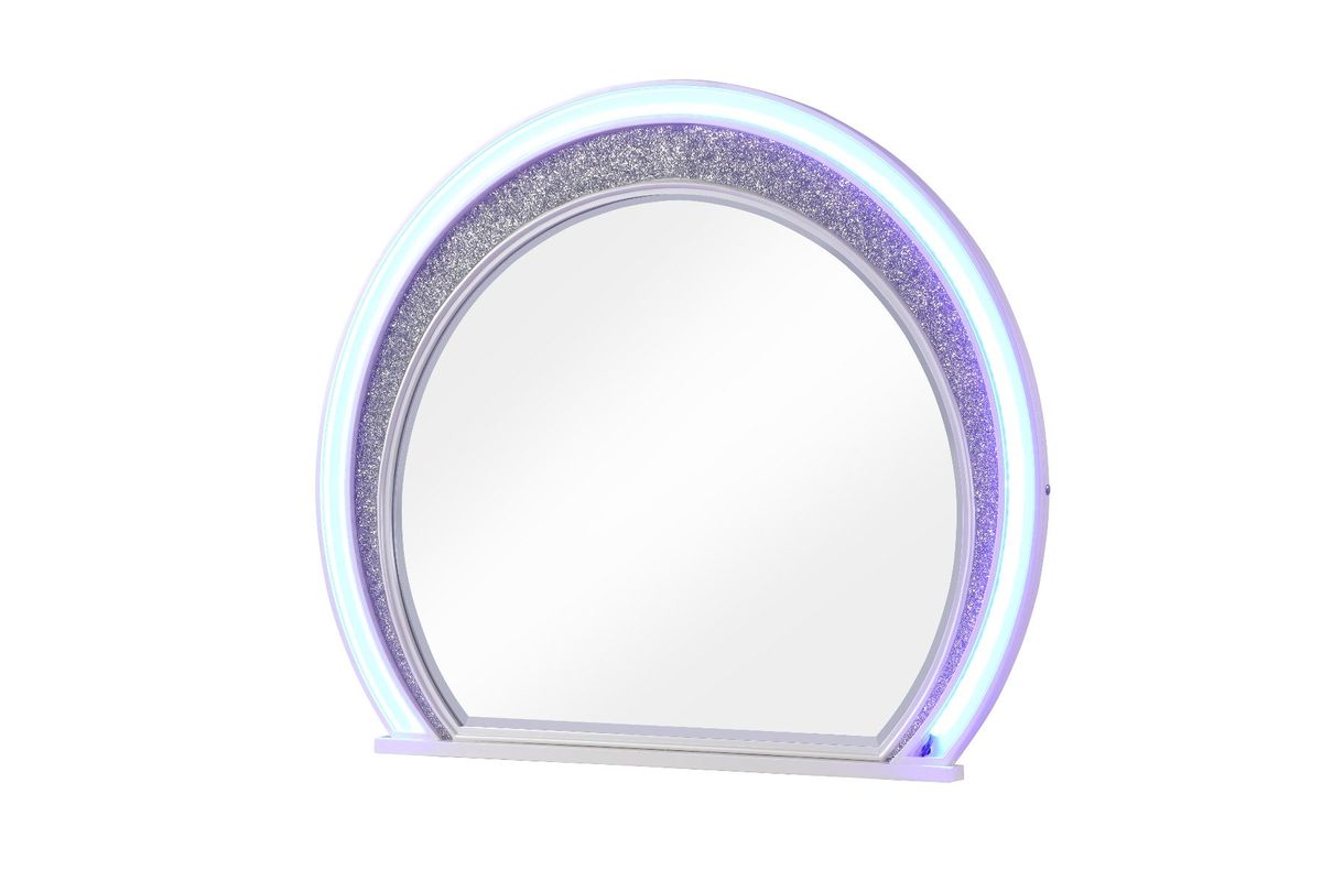 Galaxy Home Perla Mirror in Milky White