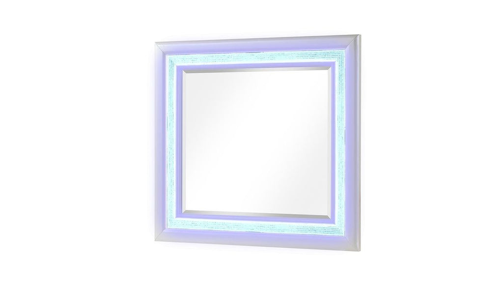 Galaxy Home Passion Mirror in Milky White