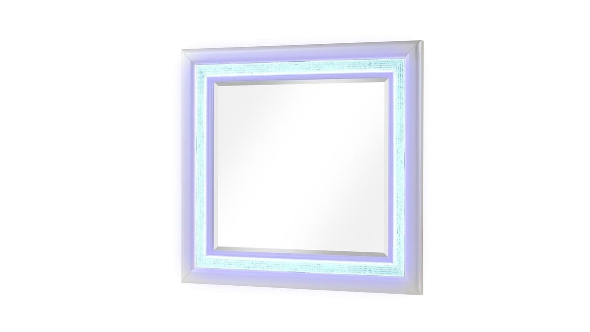 Galaxy Home Passion Mirror in Milky White