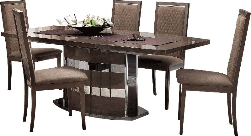 ESF Furniture - Platinum 7 Piece Dining Table Set - PLATINUM-TABLE-7SET