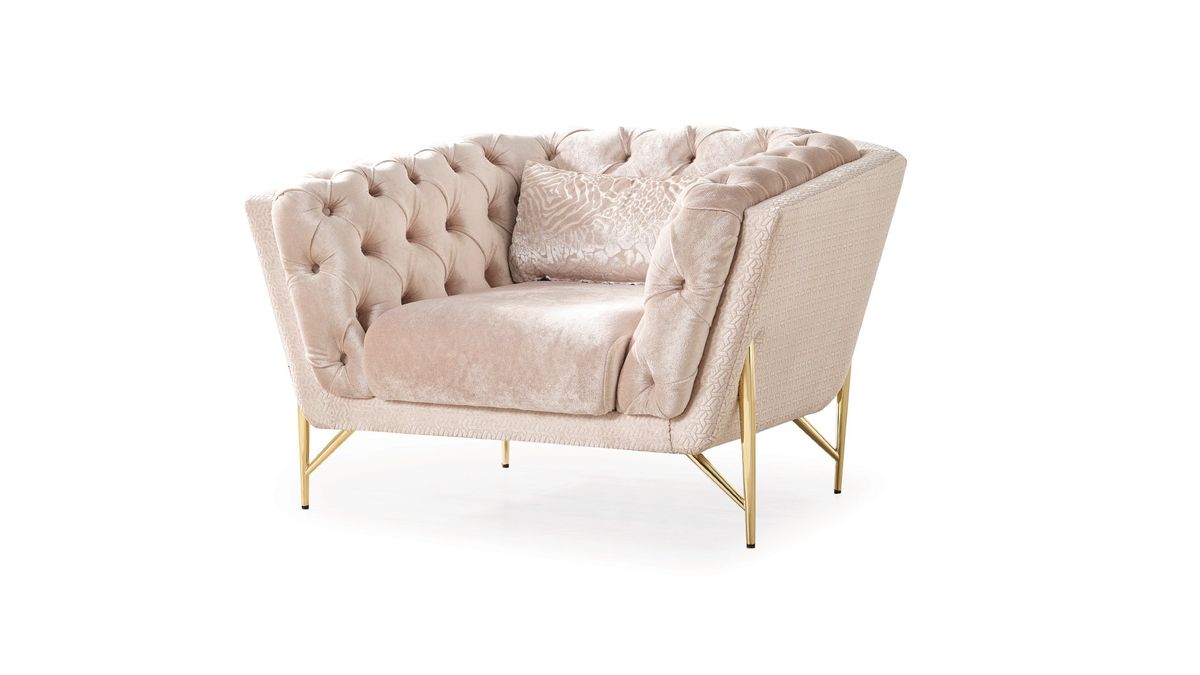 Galaxy Home Presley Chair in Beige