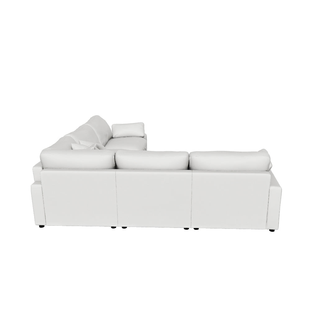 Collins 5-piece Modular Power Reclining Sectional Grey 3D model