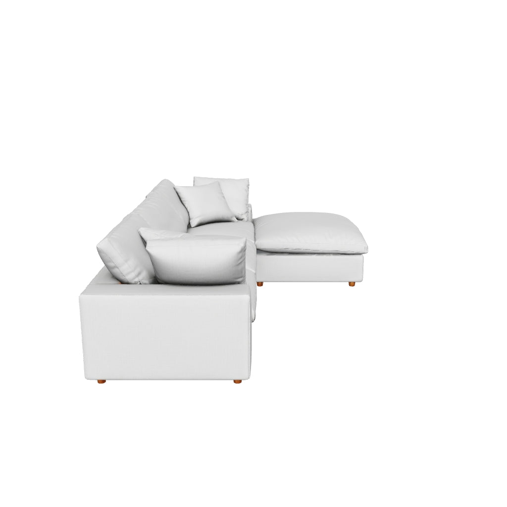 Commix 4 Piece Down Filled Overstuffed Sectional Sofa Set 3D model