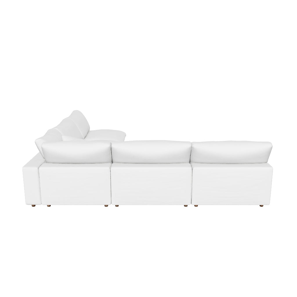 Commix 5-Piece Down Filled Overstuffed Armless Sectional Sofa 3D model