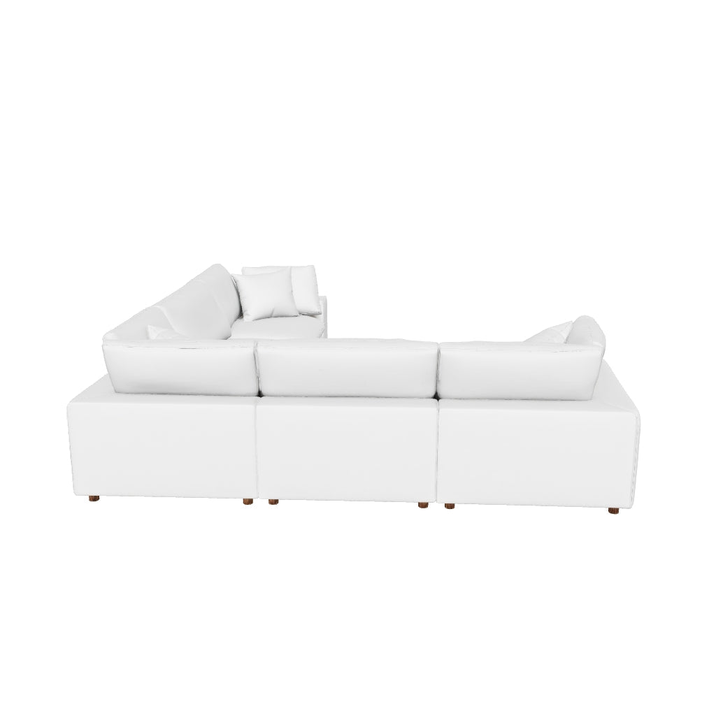 Commix 5 Piece Down Filled Overstuffed Sectional Sofa 3D model