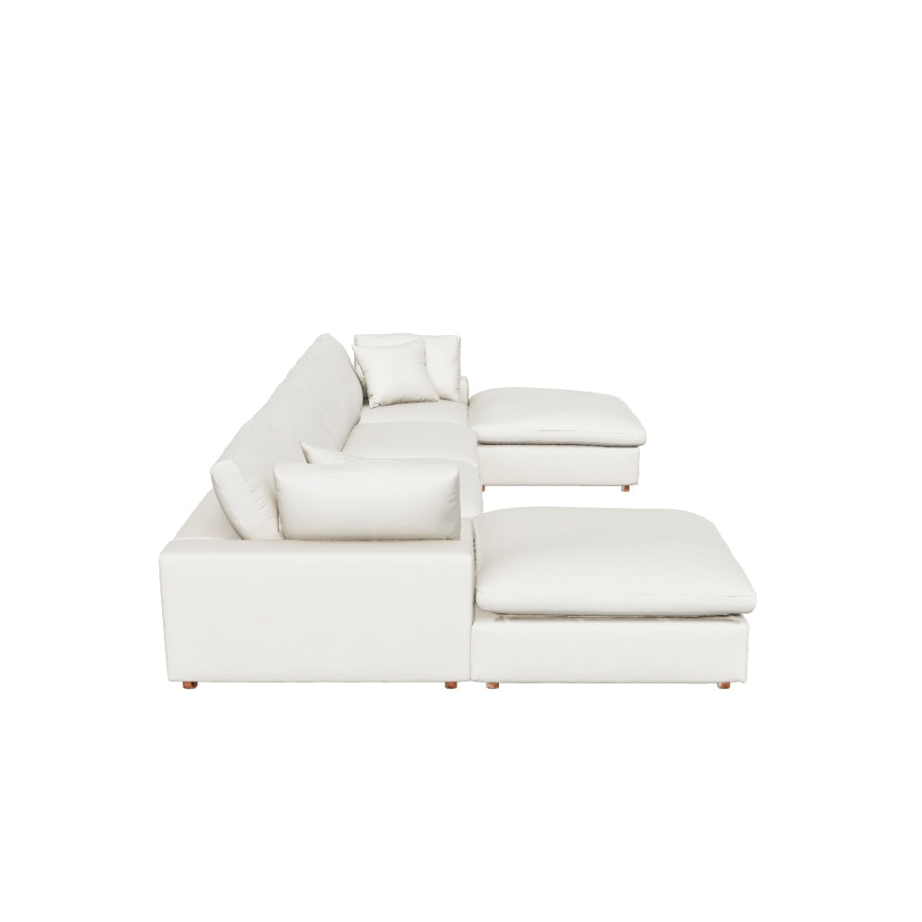 Commix 6-Piece Down Filled Overstuffed Sectional Sofa 3D model