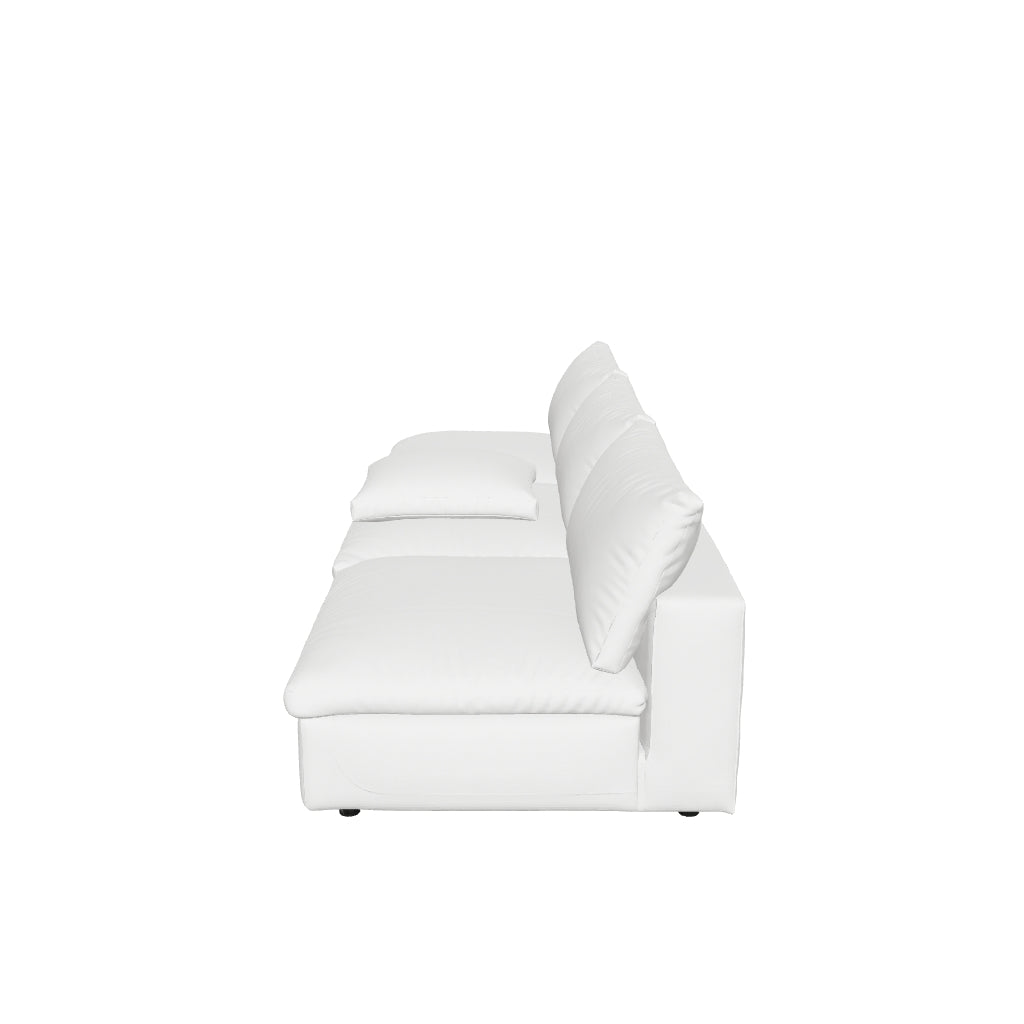 Commix Down Filled Overstuffed 3-Piece Armless Sectional Sofa 3D model
