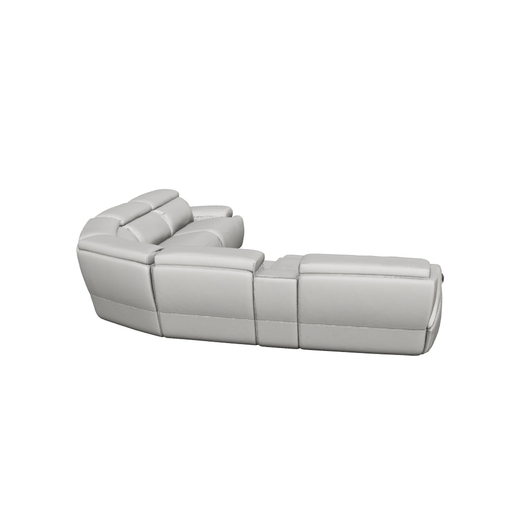 6095B Power Sectional in Grey 3D model