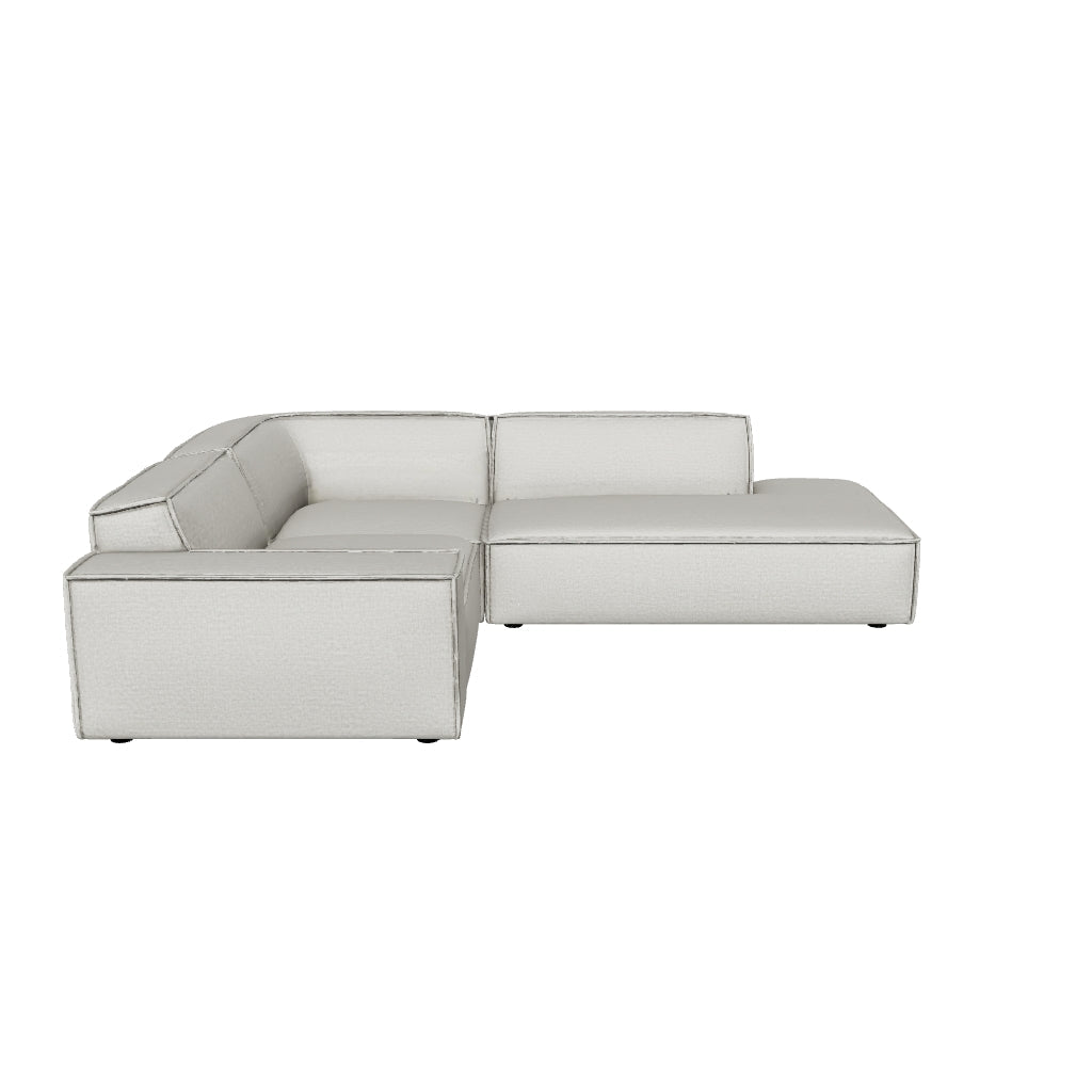 Restore 3-Piece Performance Fabric Upholstered Modular L-Shaped Sectional Sofa 3D model