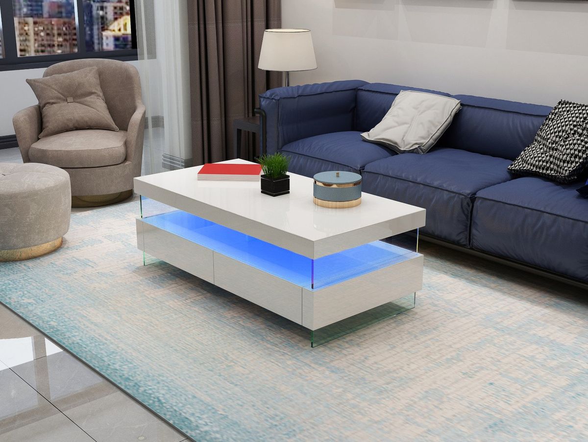 Galaxy Home Ria Coffee Table in White