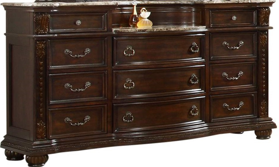 Galaxy Home Roma Dresser in Dark Walnut