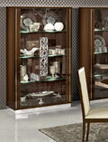ESF Furniture - Roma 2-Door Curio Walnut - ROMA2DOORCHINAWALNUT