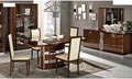 ESF Furniture - Roma 7 Piece Dining Table Set with 18" Extension in Walnut - ROMADT-7SET