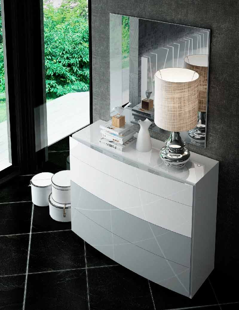 ESF Furniture - Ronda Dali Single Dresser with Mirror - RONDASDM