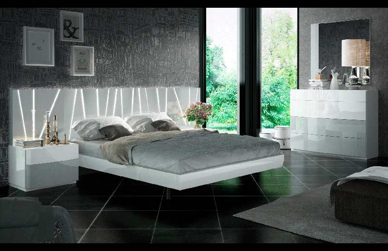 ESF Furniture - Ronda Salvador 7 Piece King Bedroom Set - RONDASEKB-7SET