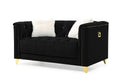 Galaxy Home Russell Loveseat in Black