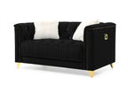 Galaxy Home Russell Loveseat in Black