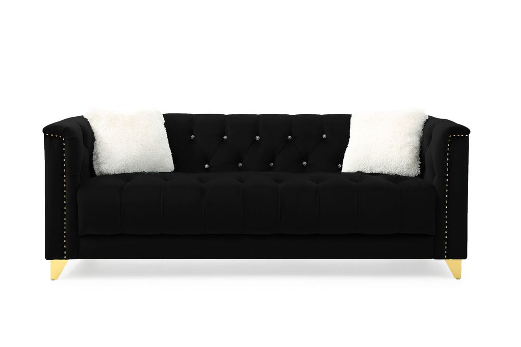 Galaxy Home Russell Sofa in Black