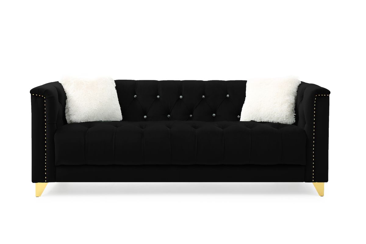 Galaxy Home Russell Sofa in Black