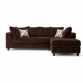 S302 Mamba chocolate sectional with right-side chaise