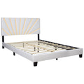 Nico White Platform - Queen, King Bed