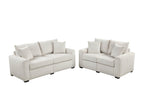 HH1125 Beige - Sofa & Loveseat Set