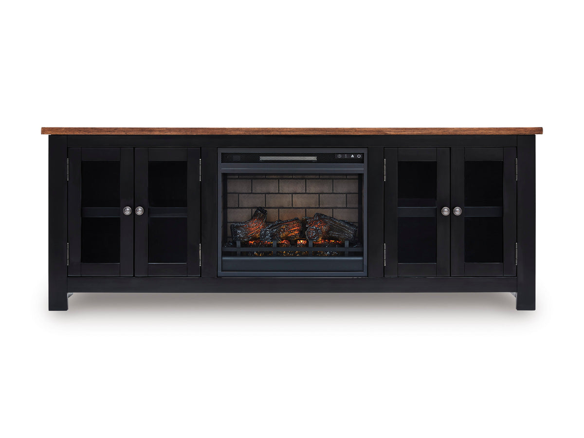 W664-68 - TV Stand w/Fireplace 75" L