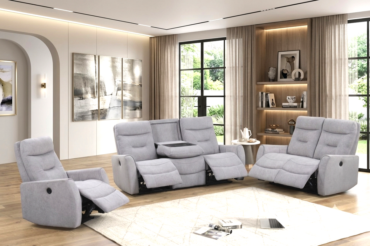 Nina Gray - 3PC Power Reclining Set — additional view [1]