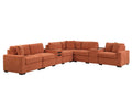 Barista Rust 8PC Modular Sectional Set (w/ Bluetooth Speaker) **NEW ARRIVAL**