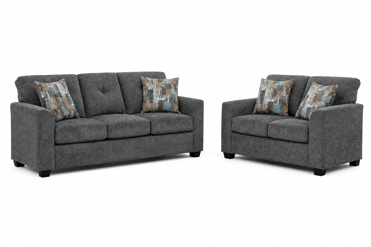 Washington 3000 Gray Sofa & Loveseat **NEW ARRIVAL**