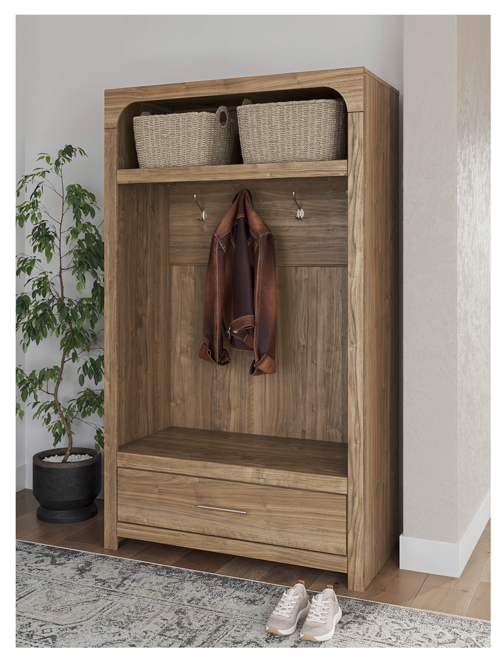 Ashley W1121-79 - Hall Tree w/Storage Bench **COMING SOON ** (ETA 8/26)