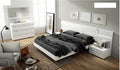 ESF Furniture - Sara 6 Piece Queen Bedroom Set in Glossy White - SARABEDQ.S-6SET