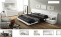 ESF Furniture - Sara 5 Piece Bedroom Queen Bed Set in Glossy White - SARABEDQ.S-5SET