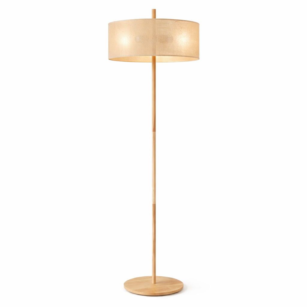Lirian Floor Lamp - Oak and Natural
