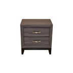 Galaxy Home Sierra Nightstand in Gray
