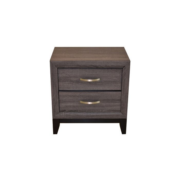 Galaxy Home Sierra Nightstand in Gray