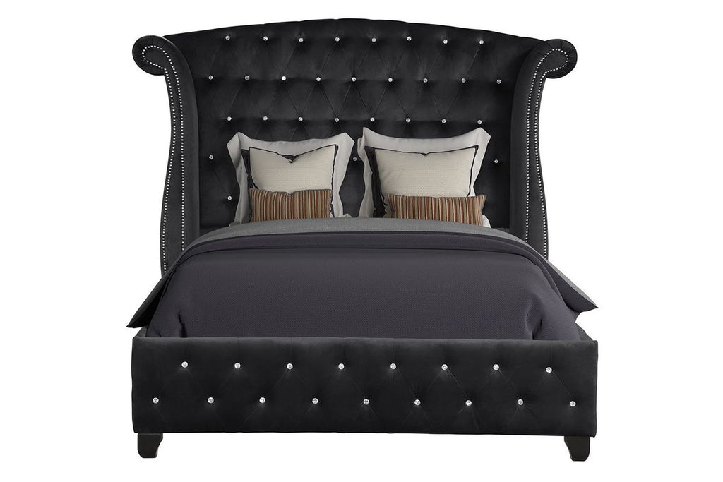 Galaxy Home Sophia Queen Bed in Black