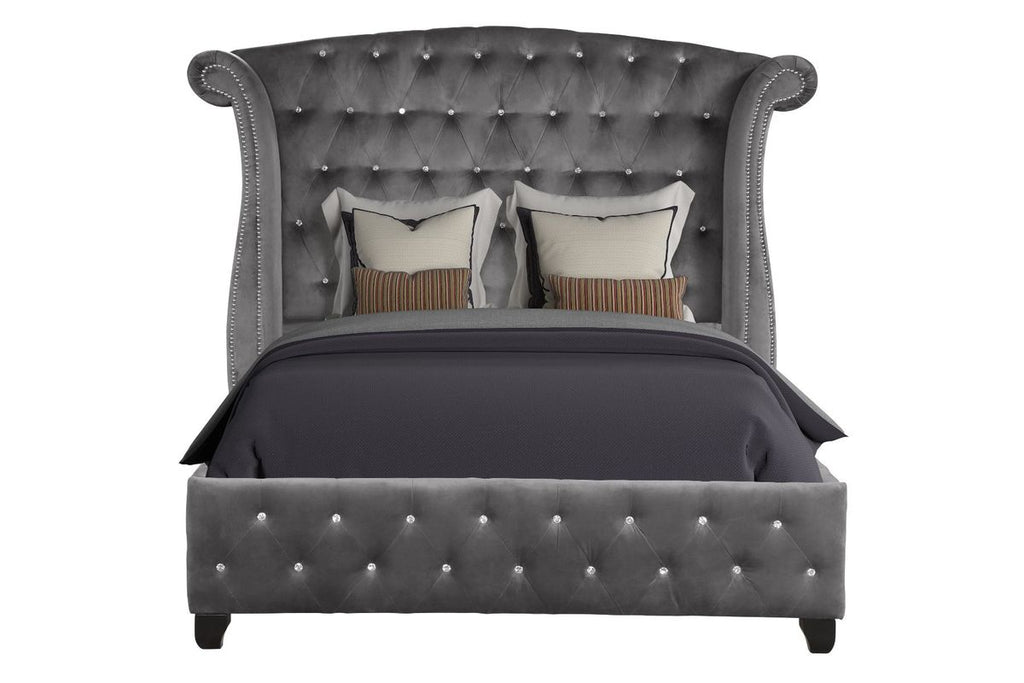 Galaxy Home Sophia Full Bed in Gray