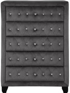 Galaxy Home Sophia Crystal Chest in Gray