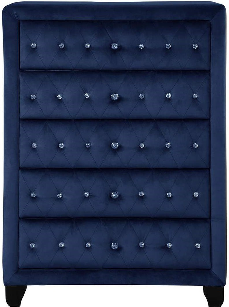 Galaxy Home Sophia Crystal Chest in Blue