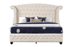 Galaxy Home Sophia Queen Bed in Cream