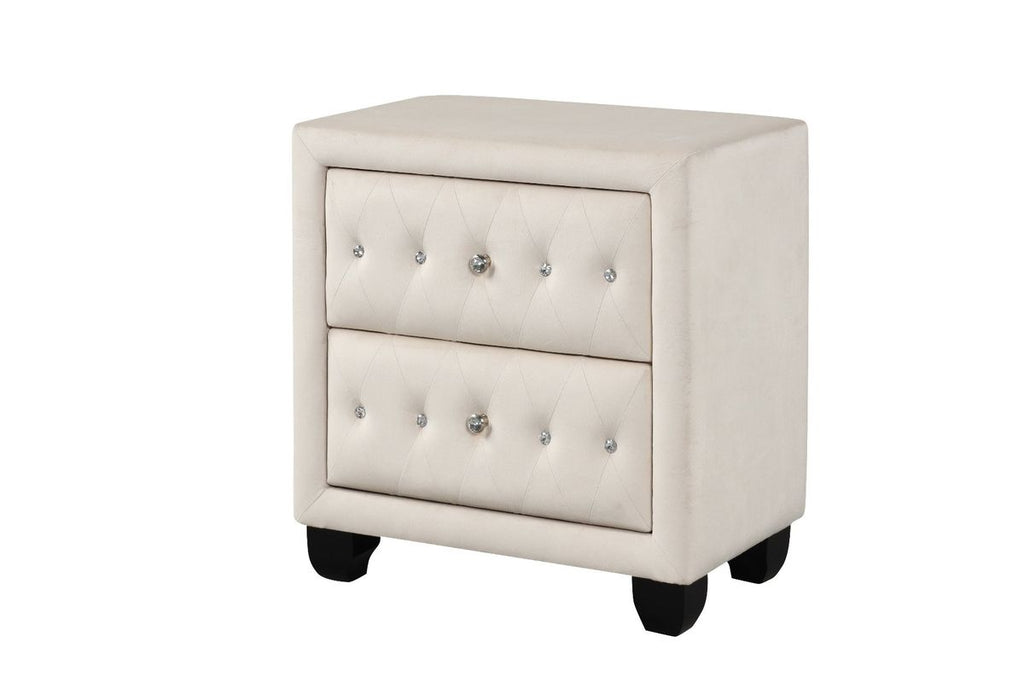 Galaxy Home Sophia Nightstand Cream