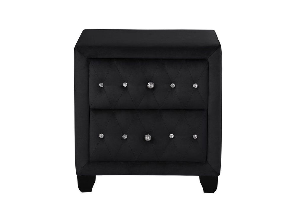 Galaxy Home Sophia Nightstand Black