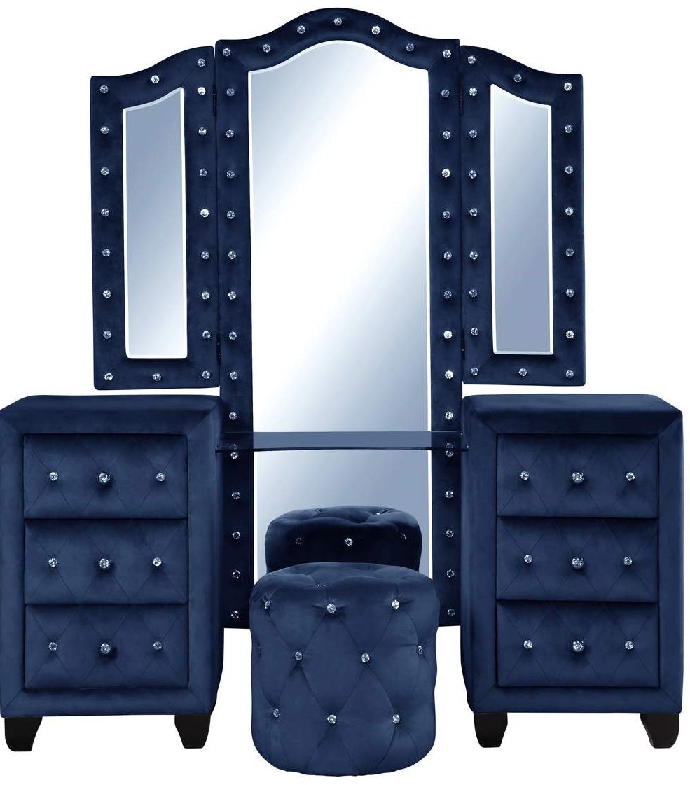Galaxy Home Sophia Vanity in Blue
